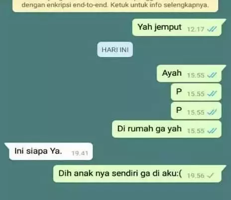 chat lucu ayah ke anak random abis Berbagai sumber