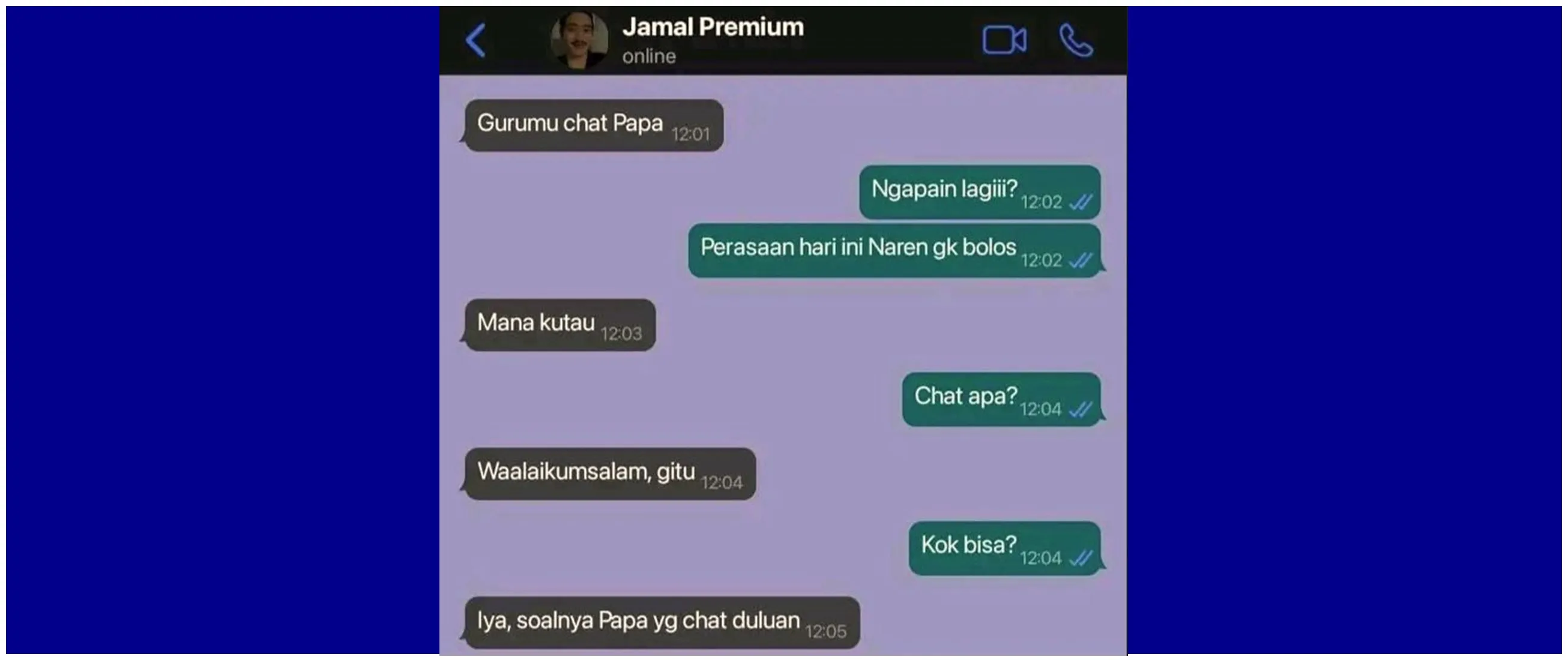 Nggak ngerti lagi deh, 11 chat lucu ayah ke anak ini randomnya bikin ketawa kesal