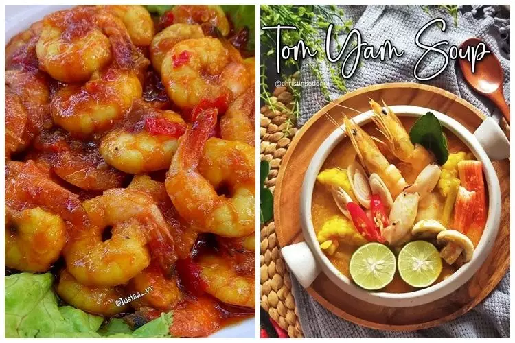 11 Resep olahan udang pedas asam, lezat dan bikin nagih