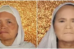 Transformasi nenek dirias MUA keriputnya langsung lenyap, hasilnya bikin pangling