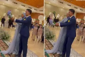 Menikah langkahi sang kakak, momen pengantin cowok lempar bunga ini berujung meneteskan air mata