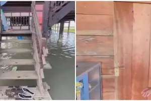 Rumah panggung dari luar tampak sederhana tapi dalamnya bak istana sultan, ini 8 potretnya