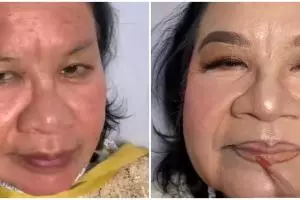 MUA ini ubah penampilan nenek 70 tahun terlihat lebih muda, transformasinya bikin melongo