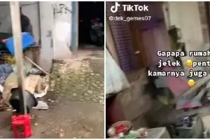 Rumah yang terlihat kumuh dan berantakan ini terdapat kamar mewah bak apartemen, nggak habis pikir