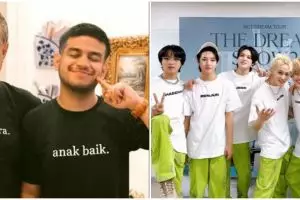 Momen NCT Dream antre cium tangan pak Muh ayah Fadil Jaidi, bikin gemas netizen