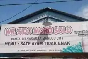 Bukti kreativitas level dewa, 11 tulisan lucu spanduk promosi makanan ini bikin ketawa keras