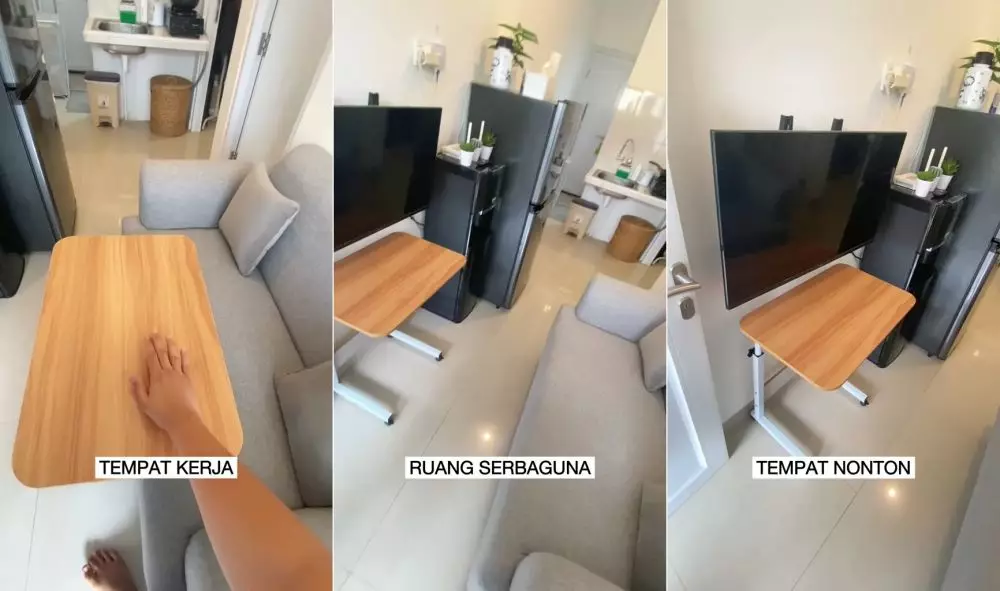 potret kontrakan sempit minimalis © TikTok potret kontrakan sempit minimalis © TikTok