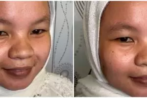 Wanita dengan kulit sawo matang ini dirias MUA jadi pengantin Sunda, hasil akhirnya bak barbie