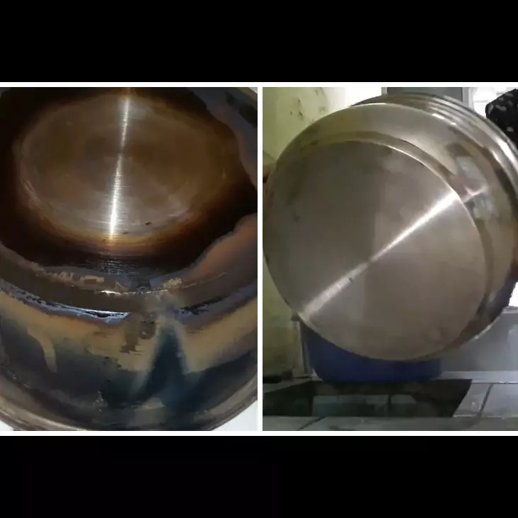 Cuma butuh 5 menit, ini cara jitu menghilangkan noda gosong di pantat panci stainless