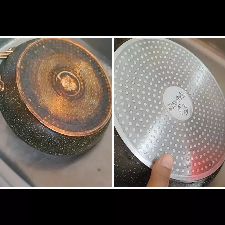 Cuma pakai tiga bahan, ini cara ampuh menghilangkan kerak di pantat teflon tanpa perlu direndam air