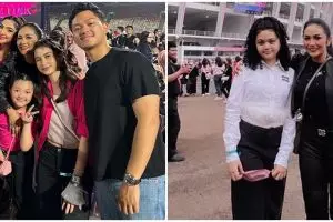 Momen seru Krisdayanti nonton Blackpink duduk bareng pengasuh Amora dan ajudan di kursi VIP