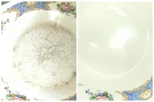 Trik bersihkan piring keramik dari noda kerak, kinclong lagi dalam 5 menit tanpa disikat