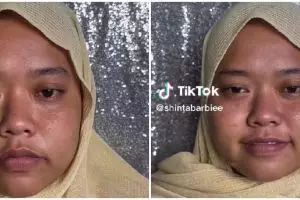 Wanita tambun dirias MUA jadi pengantin Sunda dengan barbie look ini hasilnya bikin tirus, manglingi