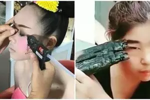 Bisa karena kepepet, 11 momen kocak akal-akalan orang ketika makeup ini bikin nyengir lebar