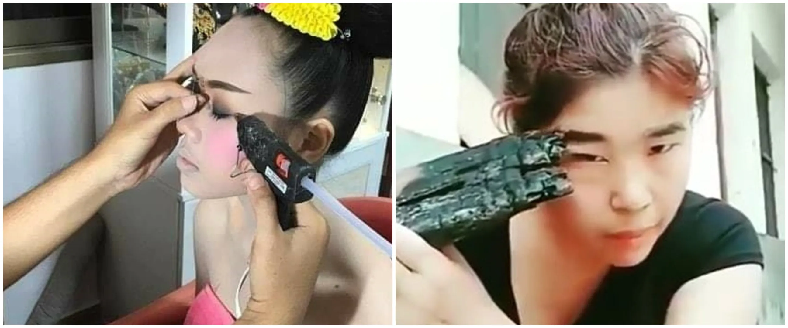 Bisa karena kepepet, 11 momen kocak akal-akalan orang ketika makeup ini bikin nyengir lebar