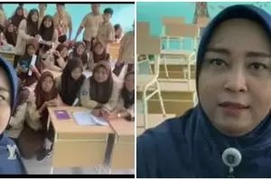 Momen guru ucapkan doa perpisahan ke para murid ini ditonton jutaan orang, bikin susah nahan nangis