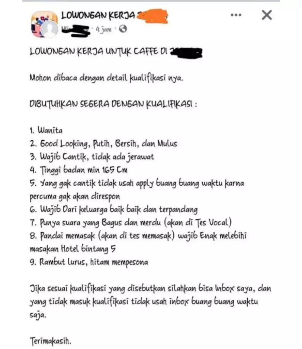 potret kocak lowongan kerja ini bikin kamu pengen nganggur aja © berbagai sumber