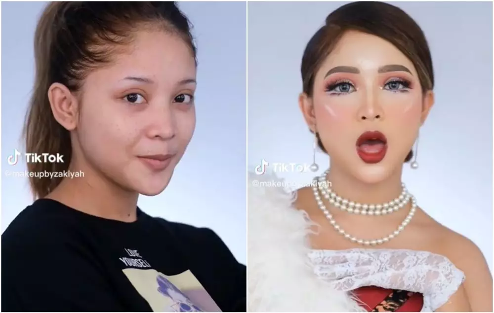 transformasi makeup mirip bunga zainal hingga maia estianty © berbagai sumber