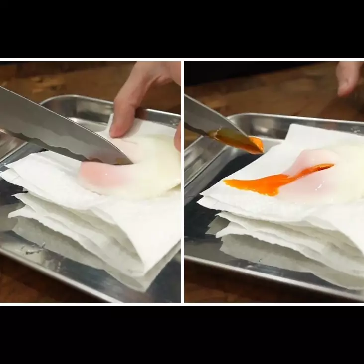 Cara merebus telur tanpa kulit agar kuningnya di tengah ini super cepat, nggak sampai 1 menit