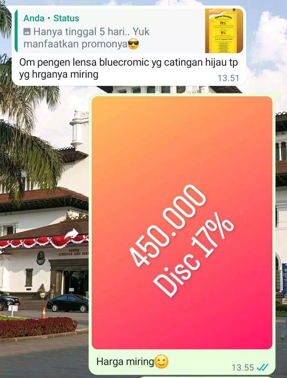tulisan lucu promo dagangan © berbagai sumber