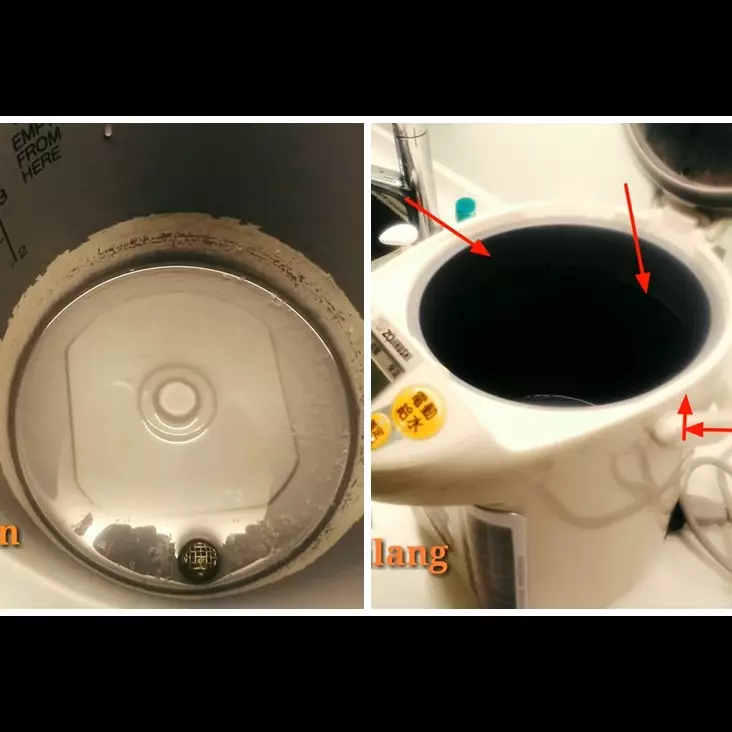 Cara membersihkan kerak dan noda kusam di termos listrik, lebih aman tanpa sabun