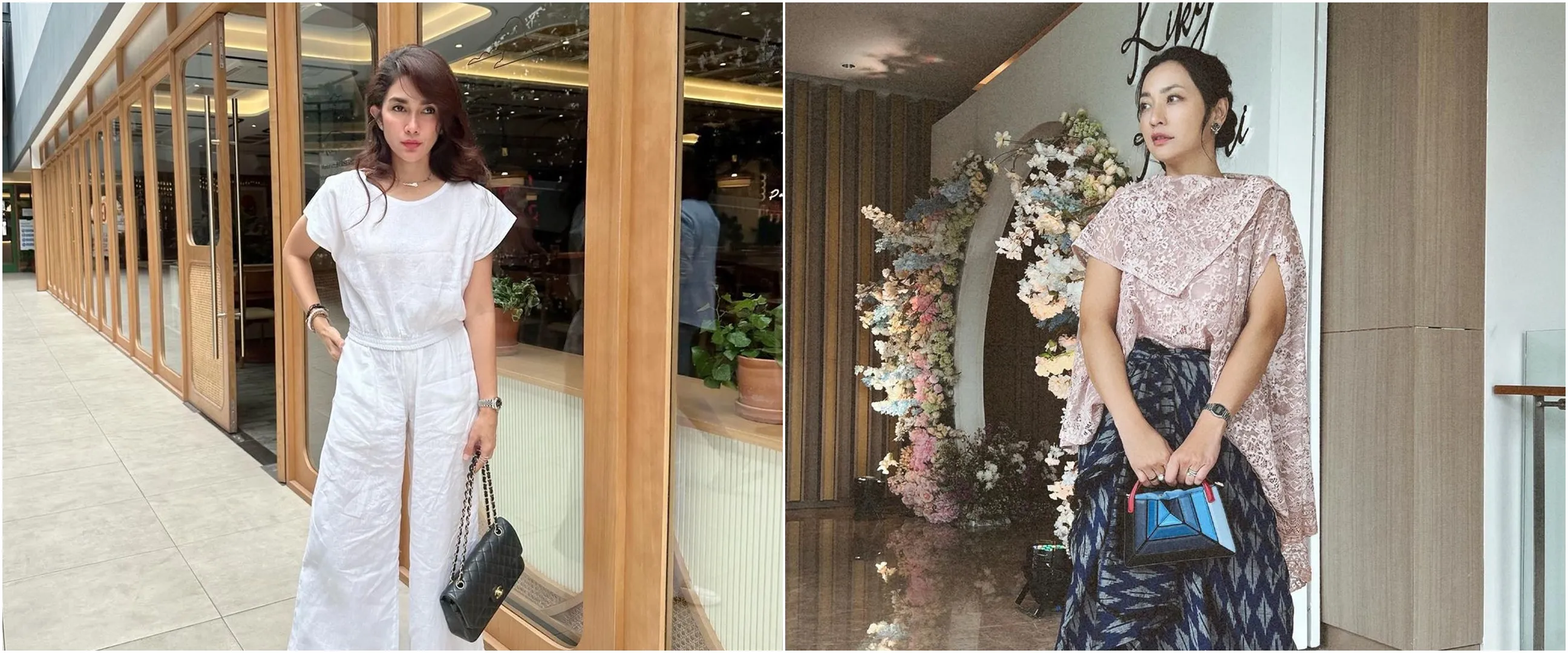 Kompak pakai outfit hitam bareng Hesti Purwadinata, penampilan Ussy Sulistiawaty ini bikin gagal fokus