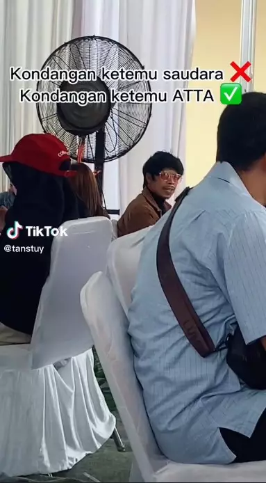 Wanita ini ketemu kembaran Atta © TikTok