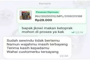 13 Chat penjual dan pembeli di aplikasi online shop ini kocak abis, ada yang berbalas pantun