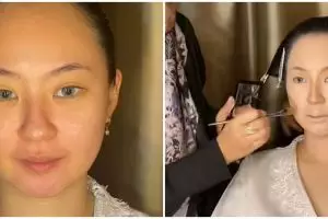Pengantin berwajah Tionghoa ini dirias MUA jadi manten Jawa, hasilnya manglingi pol