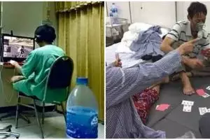 Bikin geleng kepala, 11 potret kocak orang sakit ini kelakuannya kayak lagi sehat