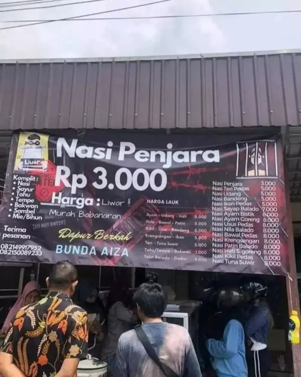spanduk lucu warung nasi © berbagai sumber