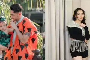 5 Gaya Ayu Ting Ting hadiri ulang tahun anak Siti Badriah, dikritik warganet disebut salah kostum