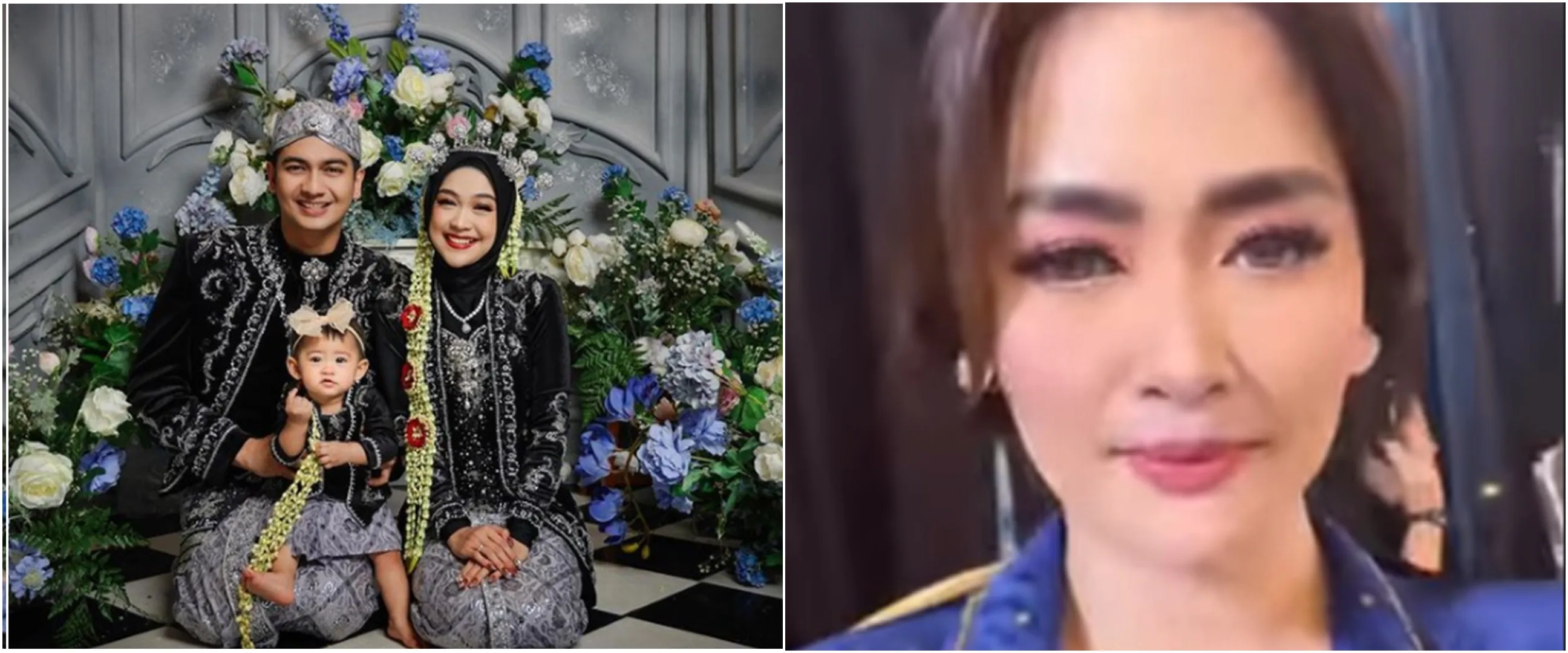 7 Gaya seleb hadiri acara tedak siten baby Moana anak Ria Ricis, Fuji serba putih bak bidadari