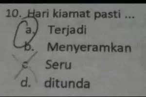 Guru auto pusing, 19 jawaban ujian anak sekolah ini absurdnya bikin tepuk jidat