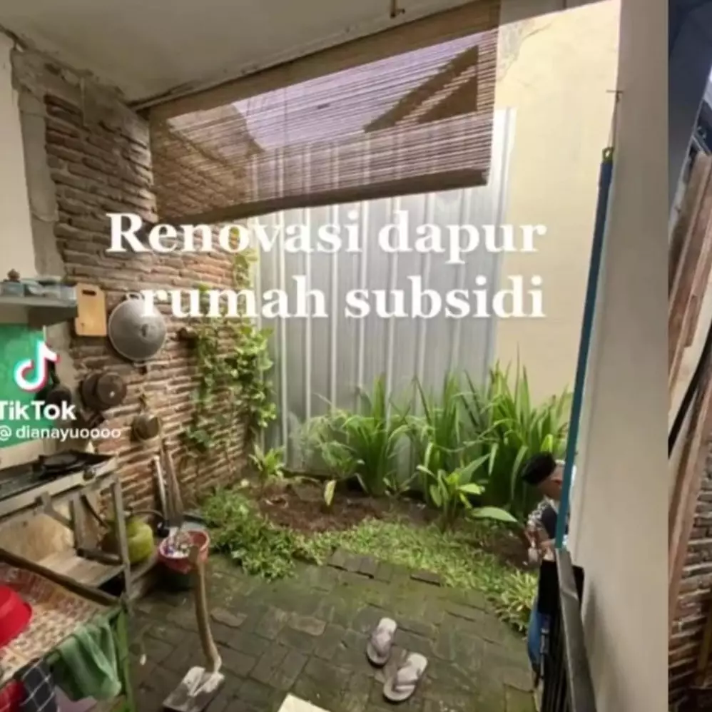 Transformasi dapur rumah subsidi dimakeover bak dapur gedongan, hasilnya bikin tercengang