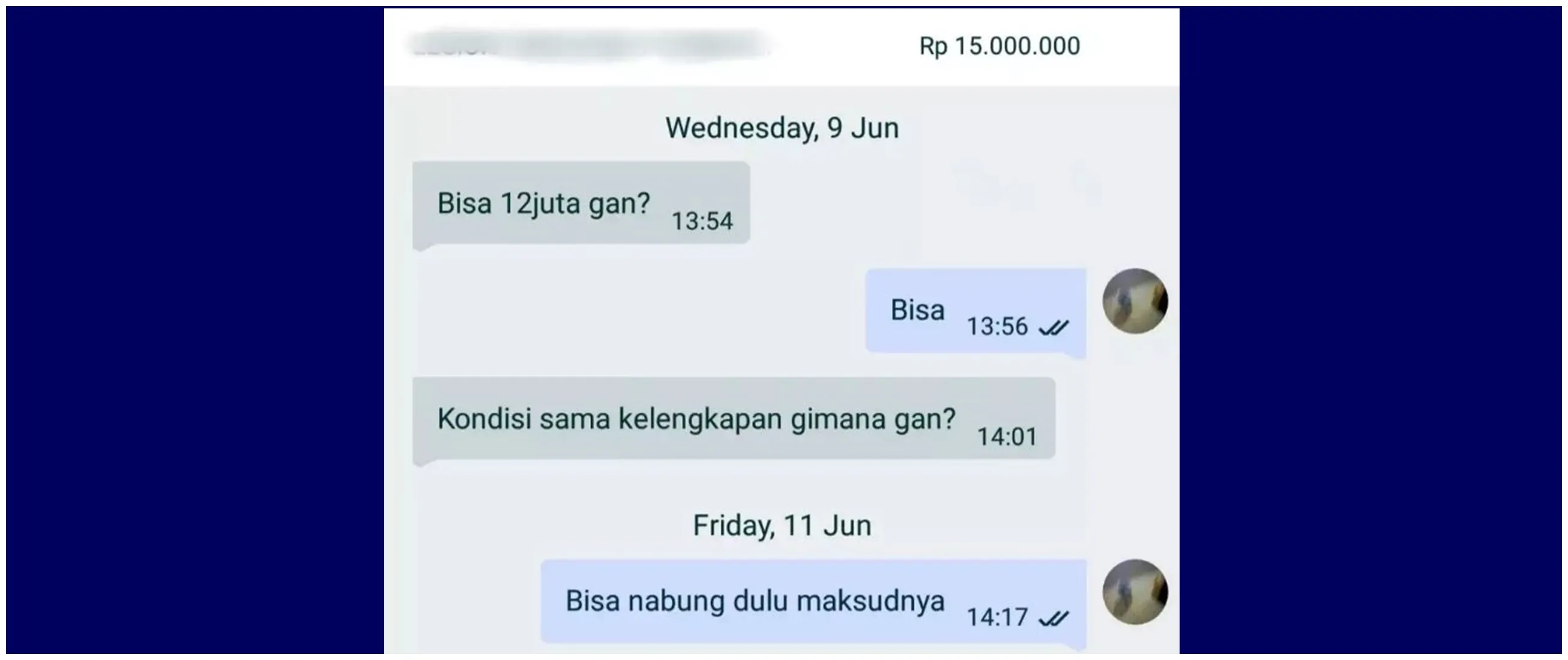 11 Chat lucu jual beli handphone via online ini bikin kepala cenat-cenut