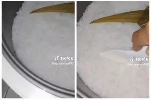 Bukan ditambah minyak atau jeruk nipis, ini trik menanak nasi agar tidak lengket di panci rice cooker