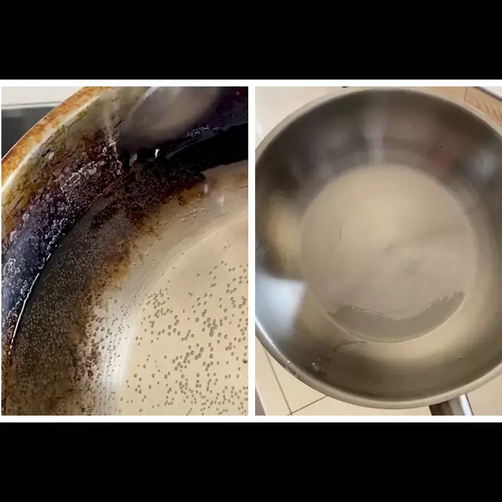 Pakai satu bahan dapur, ini cara praktis bersihkan kerak gosong di wajan stainless steel