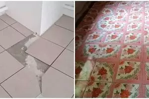 13 Momen gagal pasang lantai ini hasilnya gereget abis, setuju nggak?