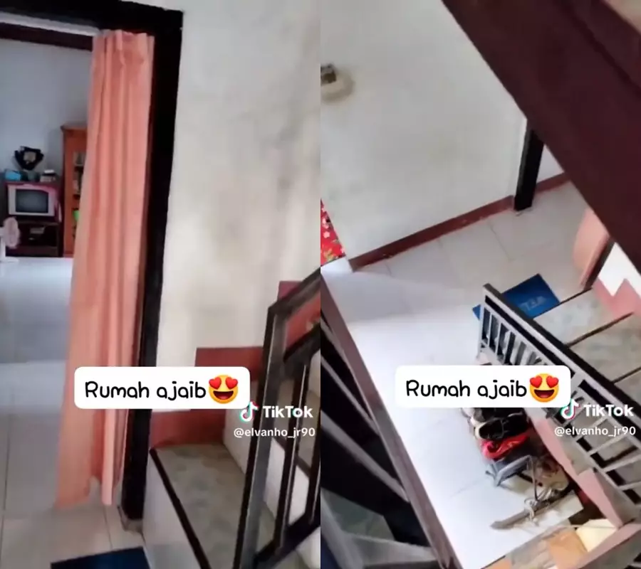 desain rumah bikin bingung © TikTok/@elvanho_jr90