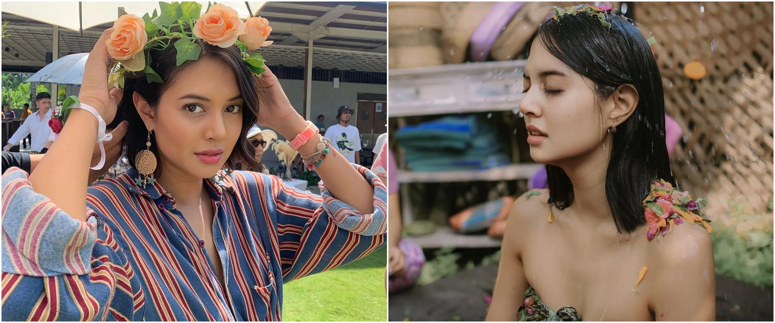 Tegaskan tak pindah agama, intip 9 momen Aurelie Moeremans lakukan melukat