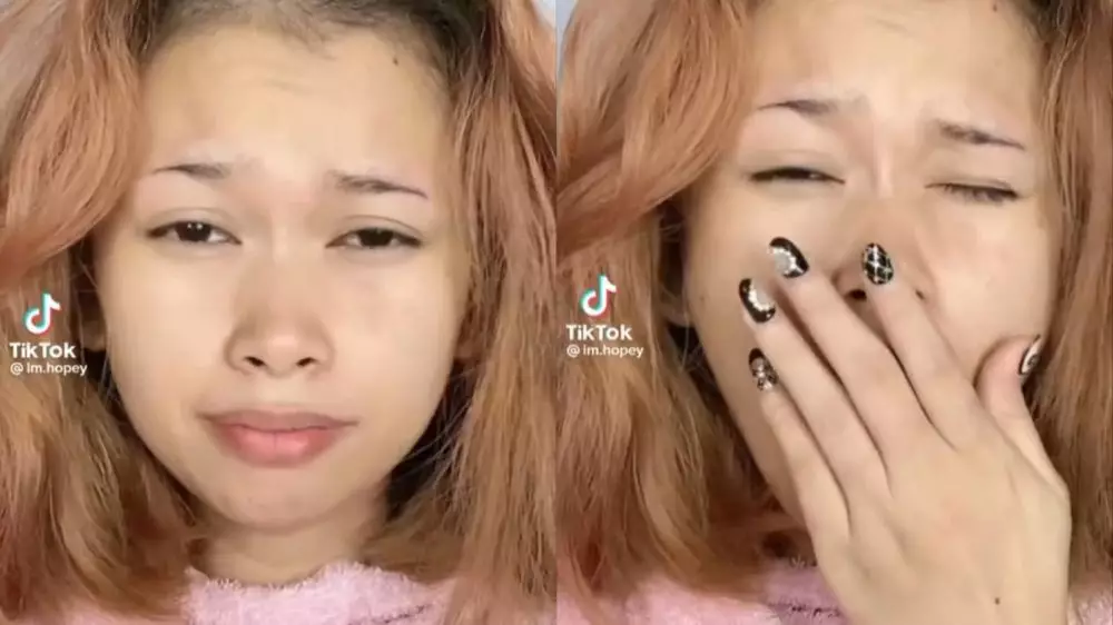 perubahan wanita ini habis bangun tidur jadi bak karakter anime ini bikin terpana © TikTok