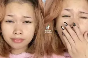 Beda drastis, perubahan wanita habis bangun tidur jadi bak karakter anime ini bikin terpana