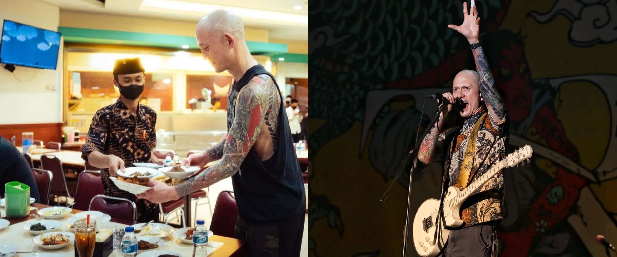 Selain Matt Heafy Trivium, 5 musisi luar negeri ini juga cinta banget sama kuliner Indonesia