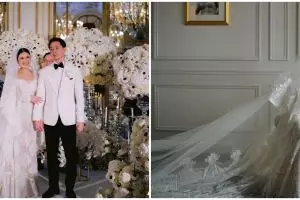 11 Pesona Valencia Tanoesoedibjo saat menikah, gaunnya dibuat langsung oleh desainer Jennifer Lopez