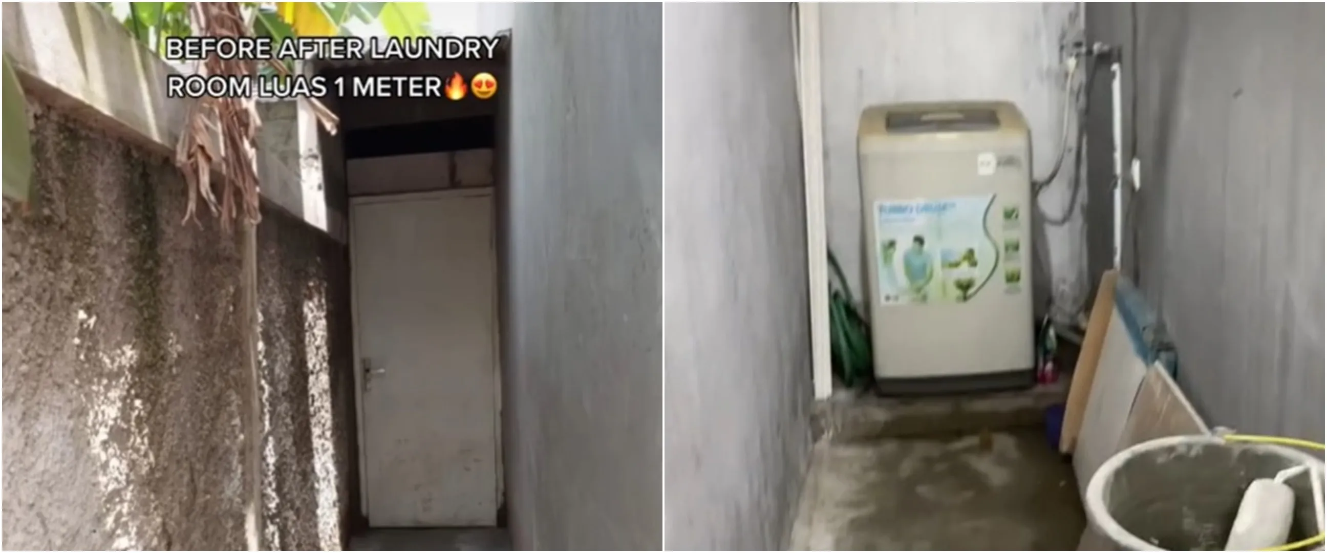 Transformasi lorong sempit lebar 1 meter dimakeover jadi laundry room, 11 potret hasilnya estetik pol