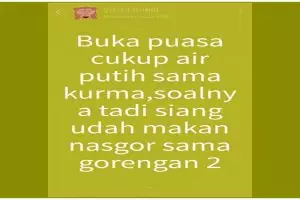 Hiburan saat lapar dan haus, 11 status kocak WhatsApp saat Ramadan ini bikin terkekeh