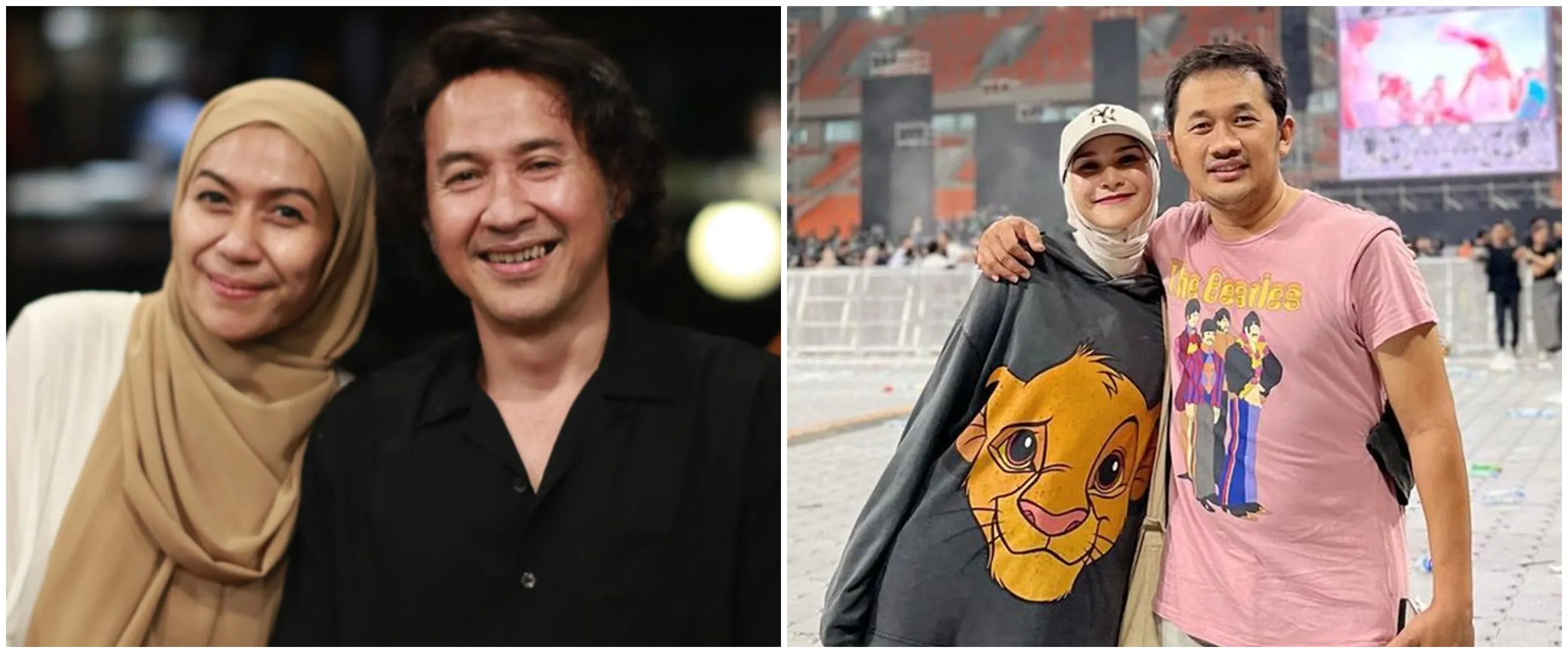 Potret 11 pemain Para Pencari Tuhan bersama pasangan asli, Teddy Syach mesra jadi pengantin anyar
