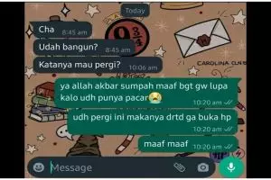Bacanya ikutan kesal, 11 chat lucu bikin pacar marah ini bikin geleng kepala sambil tepuk jidat