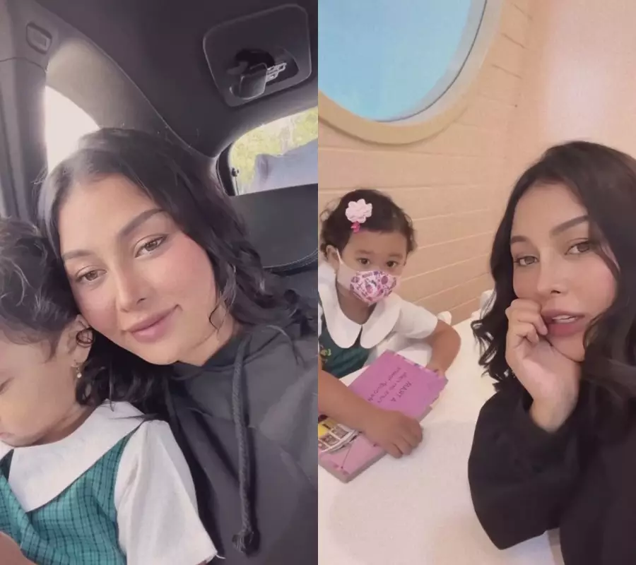 Mutia Ayu perlihatkan wajah Gewa © Instagram/@mutia_ayuu